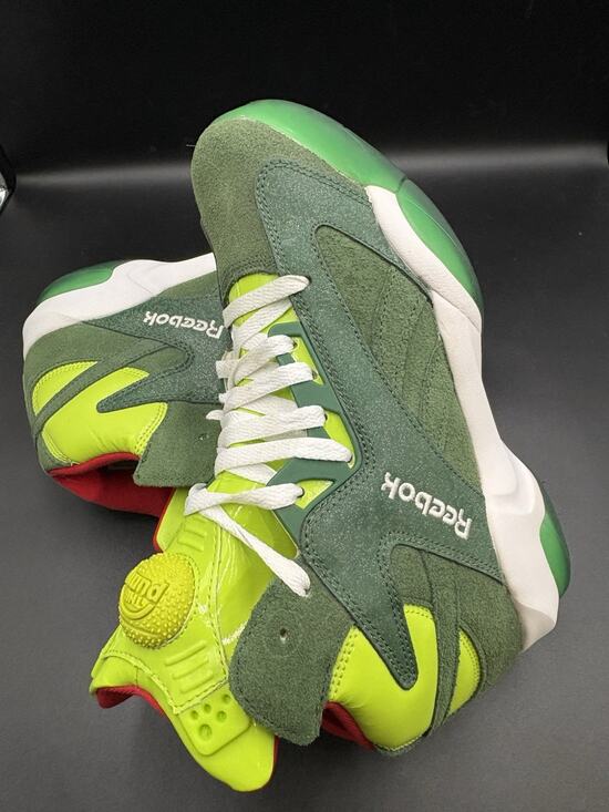 Reebok Other - Reebok Shaq Attaq “Ghost of Christmas Present” Grinch Pump 9 mens 2013 Sneakers